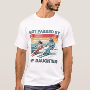 T-shirt Rétro Vintage Fait Piper Par Ma Fille Drôle De Ski