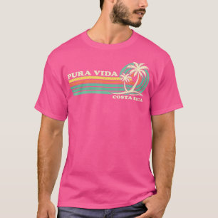 T-shirt Rétro Vintage Family Vacation Costa Rica Pura Vida
