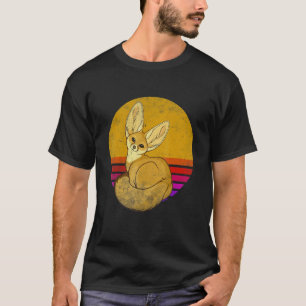 T-shirt Retro Vintage Fennec Fox Cute Foxes 1