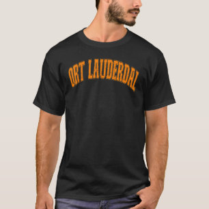 T-shirt Retro Vintage Fort Lauderdale City USA American