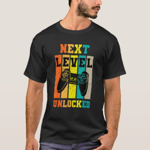T-shirt Retro Vintage Gamer Niveau suivant déverrouillé