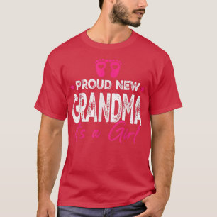 T-shirt Retro Vintage Genre Révèle Fier Nouveau Grand-Mère