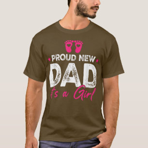 T-shirt Retro Vintage Genre Révèle Fier Nouveau Papa C'Est