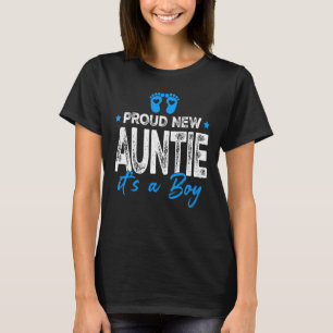 T-shirt Retro Vintage Genre Révéler Fier Nouvelle tante C'
