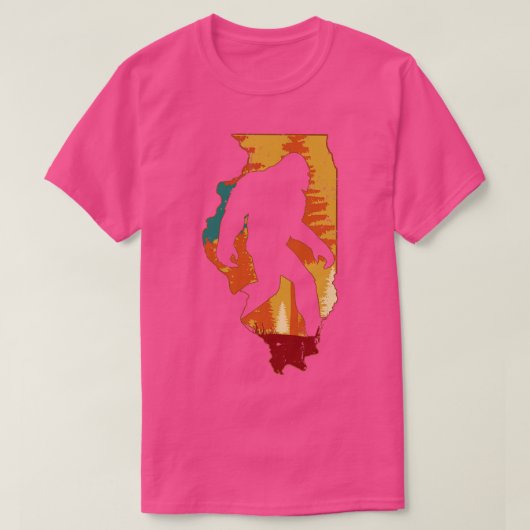 T-shirt Retro Vintage Illinois (Design devant)