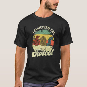 T-shirt Retro Vintage J'Ai Survécu Aux Soixante-Dix Deux F
