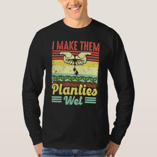T-shirt Retro Vintage Je Les Rends Planties Plante Humide
