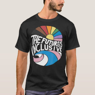 T-shirt Retro Vintage L'Avenir Est Inclusif LGBT Gay Rig