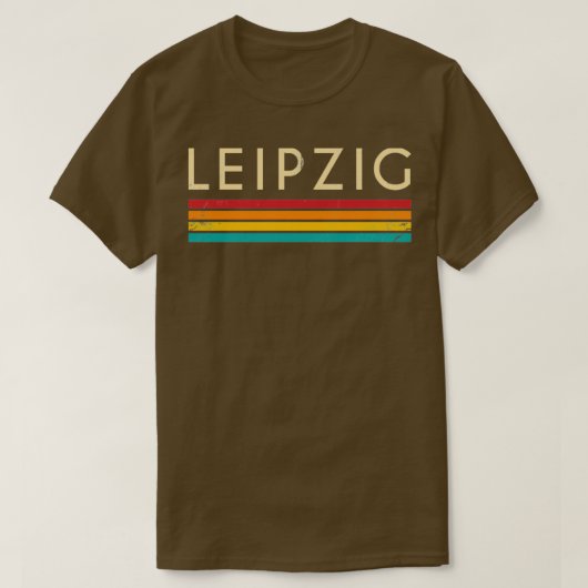 T-shirt Retro Vintage Leipzig Ville Nom Souvenir (Design devant)