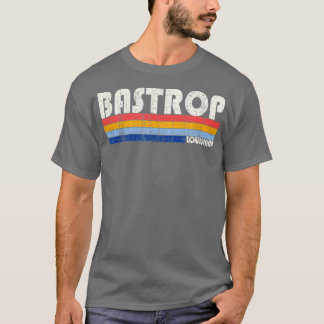 T-shirt Retro Vintage les années 70 80s Style Bastrop Loui