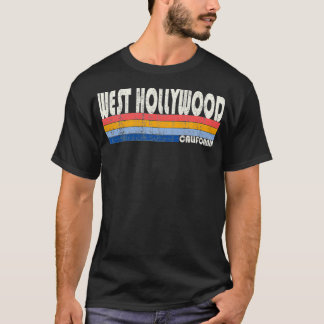 T-shirt Retro Vintage les années 70 80s Style West Hollywo