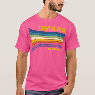 T-shirt Retro Vintage les années 70 Omaha Nebraska Cadeau