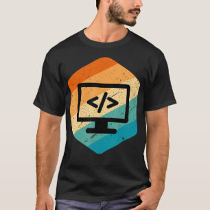 T-shirt Retro Vintage Look Web Developer CSS JavaScript