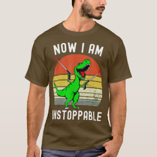 T-shirt Retro Vintage Maintenant Je Suis Instoppable rex F