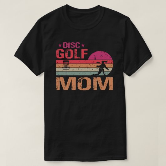 T-shirt Retro Vintage Maman Disque Golf Cadeau (Design devant)