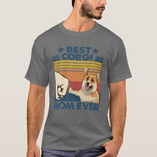 T-shirt Retro Vintage Meilleur Corgi Maman Jamais Funny Co