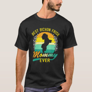 T-shirt Rétro Vintage Meilleure Maman Bichon Frise Pour To