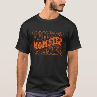 T-shirt Rétro Vintage Momster Skeleton Éffrayant Halloween