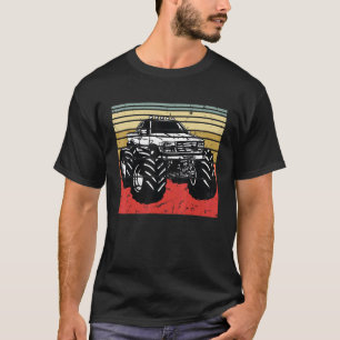 T-shirt Retro Vintage Monster Truck Monster Truck Racing