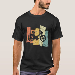 T-shirt Retro Vintage Moped Motorcycle Moped Rider Cadeau