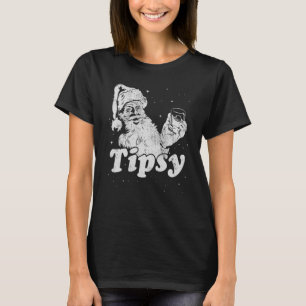 T-shirt Retro Vintage Noël Boire Whisky Obtenir Ti