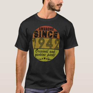 T-shirt Retro Vintage Original et pièces d'origine 80e Bir