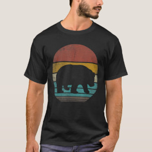 T-shirt Retro Vintage Panda Oear Hommes Femmes Anim de fam