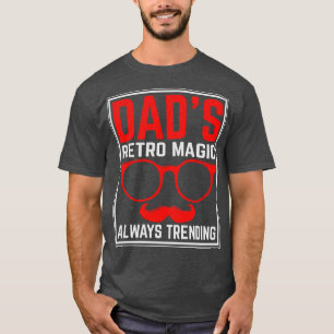 T-shirt Retro Vintage papa 60s les années 70 80s 90 Costum