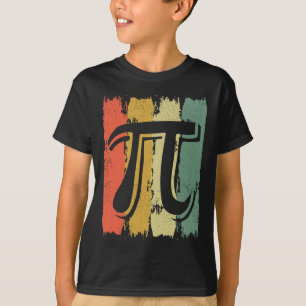 T-shirt Retro Vintage Pi Math Geek Mathématicien Jour Pi