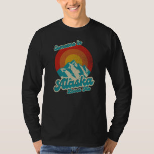 T-shirt Retro vintage Quelqu'Un En Alaska M'Aime les année