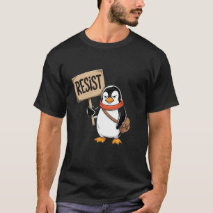 T-shirt Rétro Vintage Résistez Les Pingouins Drôles Hommes