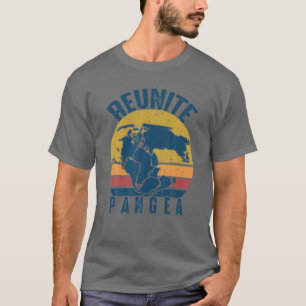 T-shirt Retro Vintage Réunite Pangea Funny Géologue -Geo