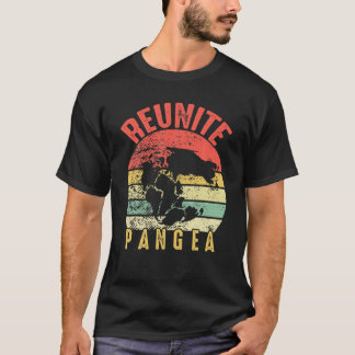 T-shirt Retro Vintage Réunite Pangea Funny Jour des terres