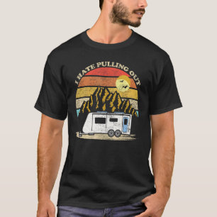 T-shirt Rétro Vintage Rv Camping-Car Caravane de Voyage Je
