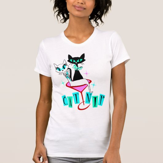 T-shirt Retro Vintage Sexton Atomique Chat CatNip (Devant)