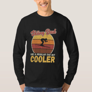 T-shirt Retro vintage Ski Papa Drôle Fête des pères Ski