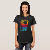 T-shirt Retro Vintage Skydiver Skydiving Lover Parachuting (Devant entier)
