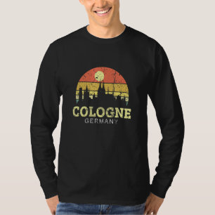 T-shirt Retro Vintage Skyline Cologne Cologne City