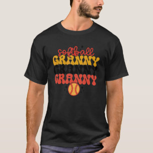 T-shirt Retro Vintage Softball Granny Softball Jour V