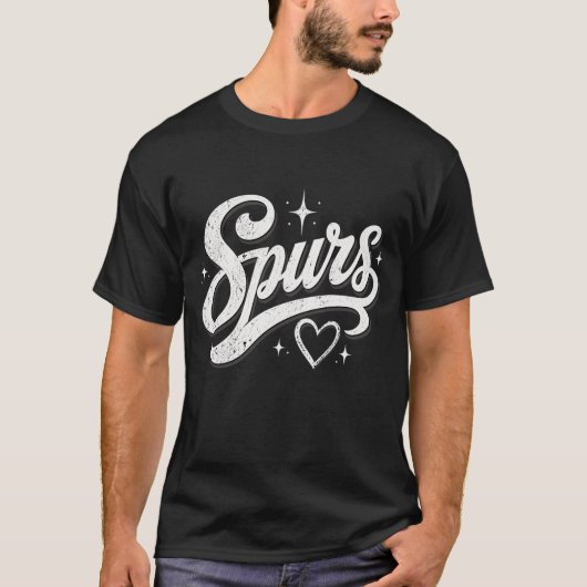 T-Shirt Rétro Vintage Spurs (Devant)