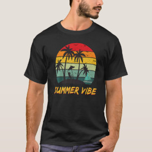 T-shirt Retro Vintage Sun Summer Hawaii Aloha Plages Su