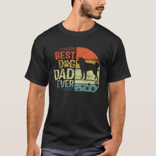 T-shirt Retro Vintage Sunset Best Shiba Inu Chien Papa Jam