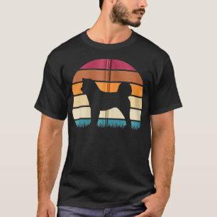 T-shirt Retro Vintage Sunset Chien Animaux de compagnie Lo
