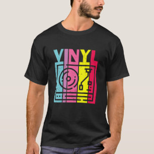 T-shirt Retro Vinyl Record 80s Musique 90s Lover 33 45 78