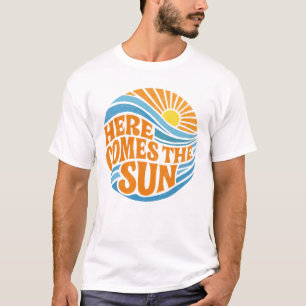 T-shirt Rétro "Voici venir le soleil" Groovy Années 70 Pla