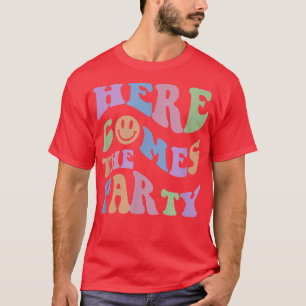 T-shirt Rétro Voilà la mariée Enterrement de vie de jeune