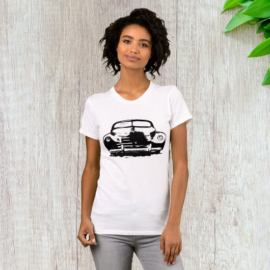 T-Shirt Rétro Voiture Femme
