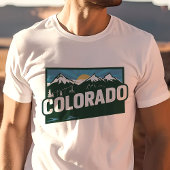 T-shirt Retro Voyage Iconic Colorado Graphisme