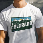 T-shirt Retro Voyage Iconic Colorado Graphisme