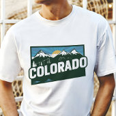 T-shirt Retro Voyage Iconic Colorado Graphisme
